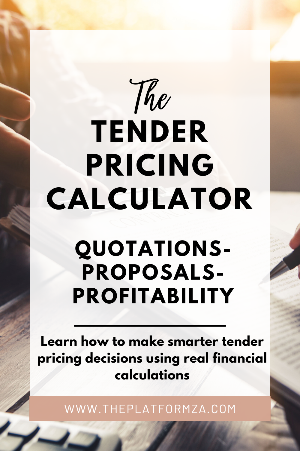 Tender Pricing Calculator