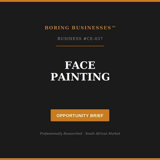 Boring Business #CE-037: Face Painting — Opportunity Brief